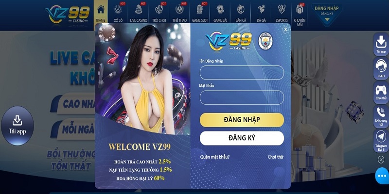 Xóc đĩa VZ99- đăng nhập ngay nick game